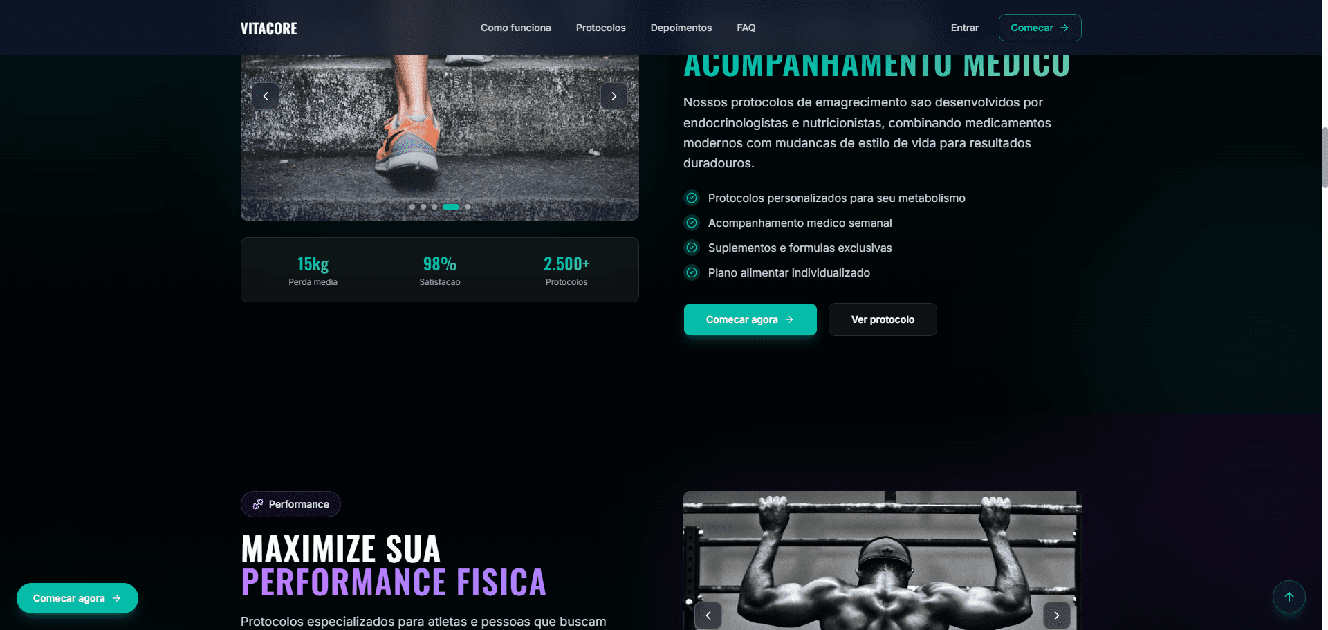 VitaCore - Healthcare & Wellness Platform